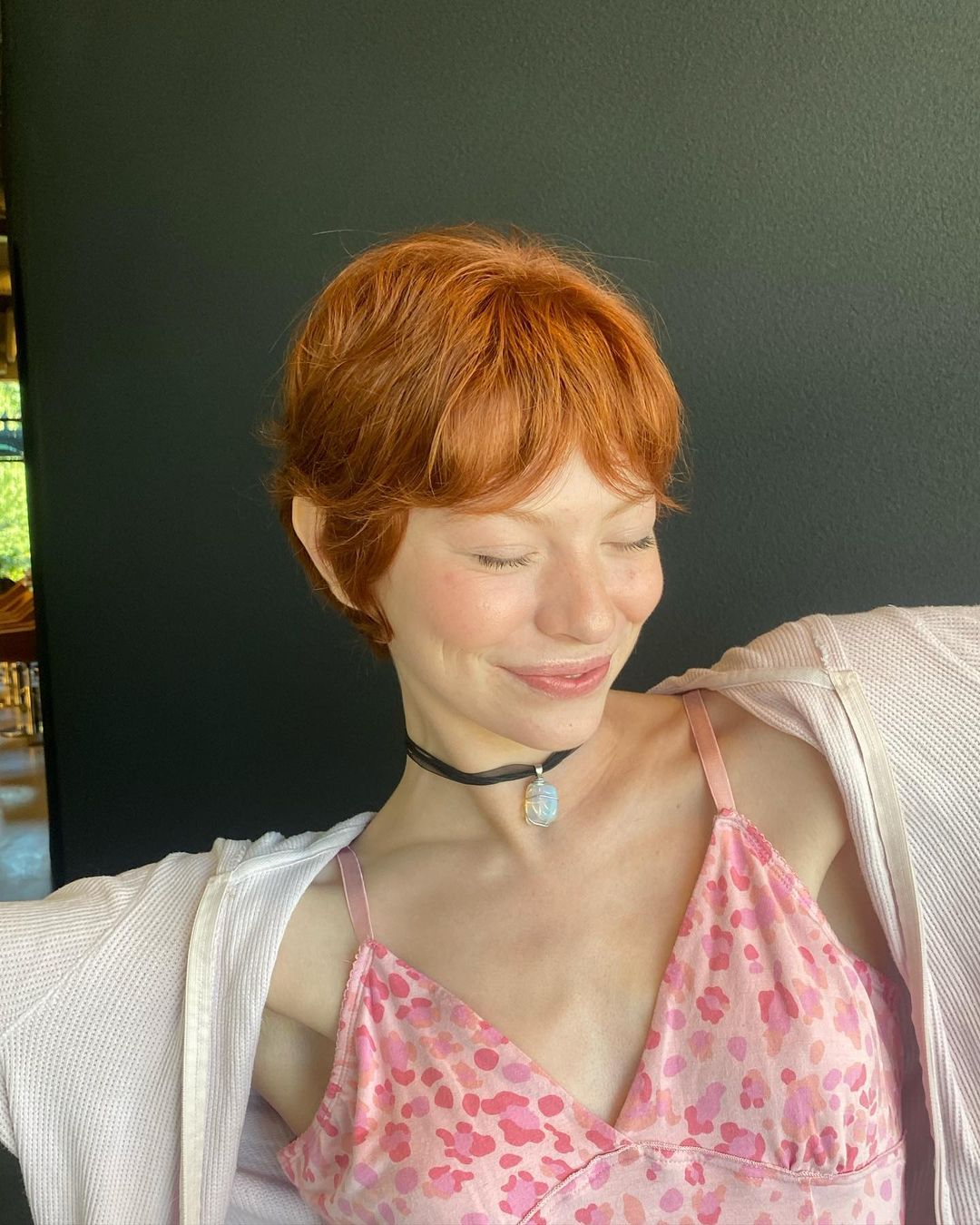 pixie hair with bangs