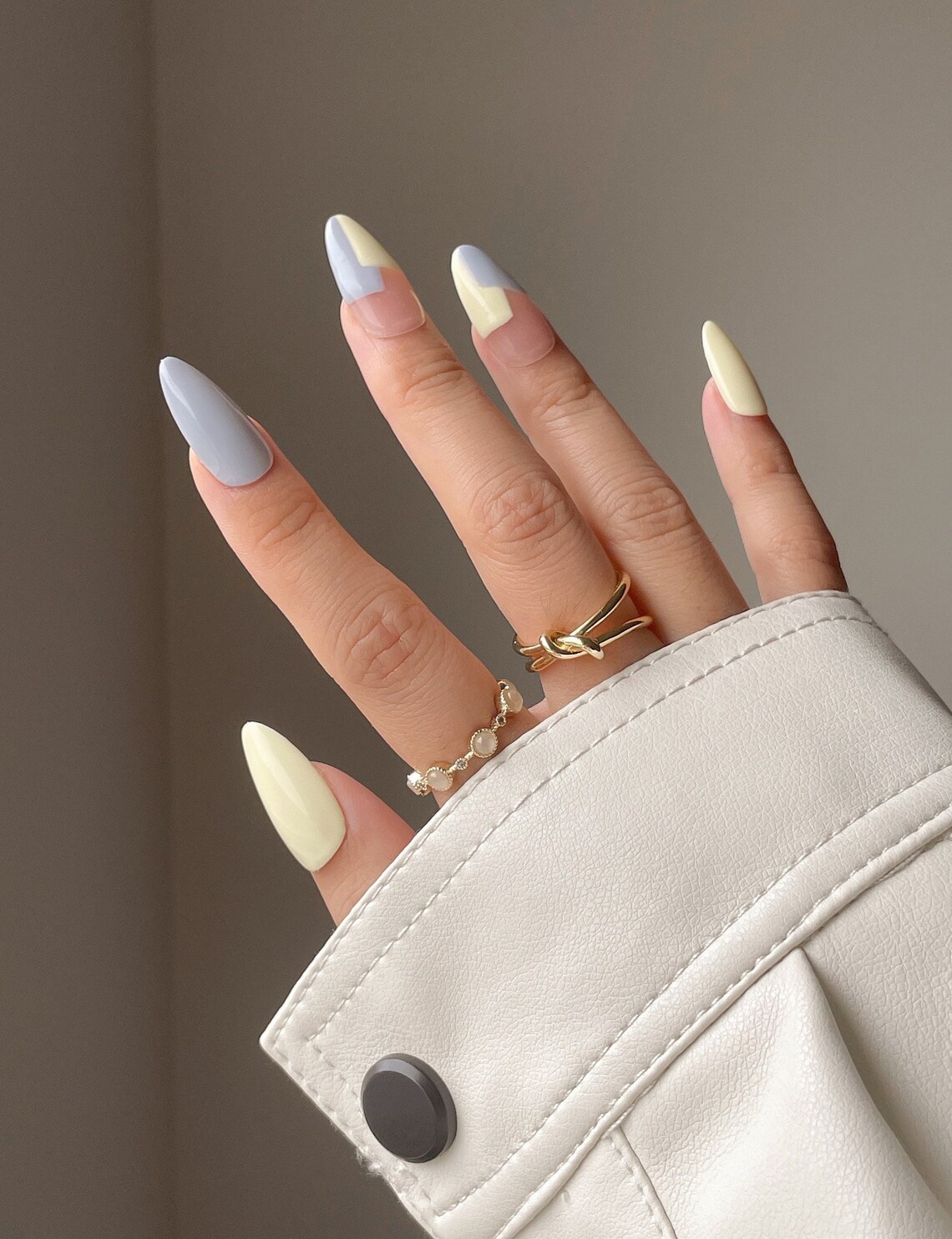 ARIA Spring Colour Block Press on Nails Spring