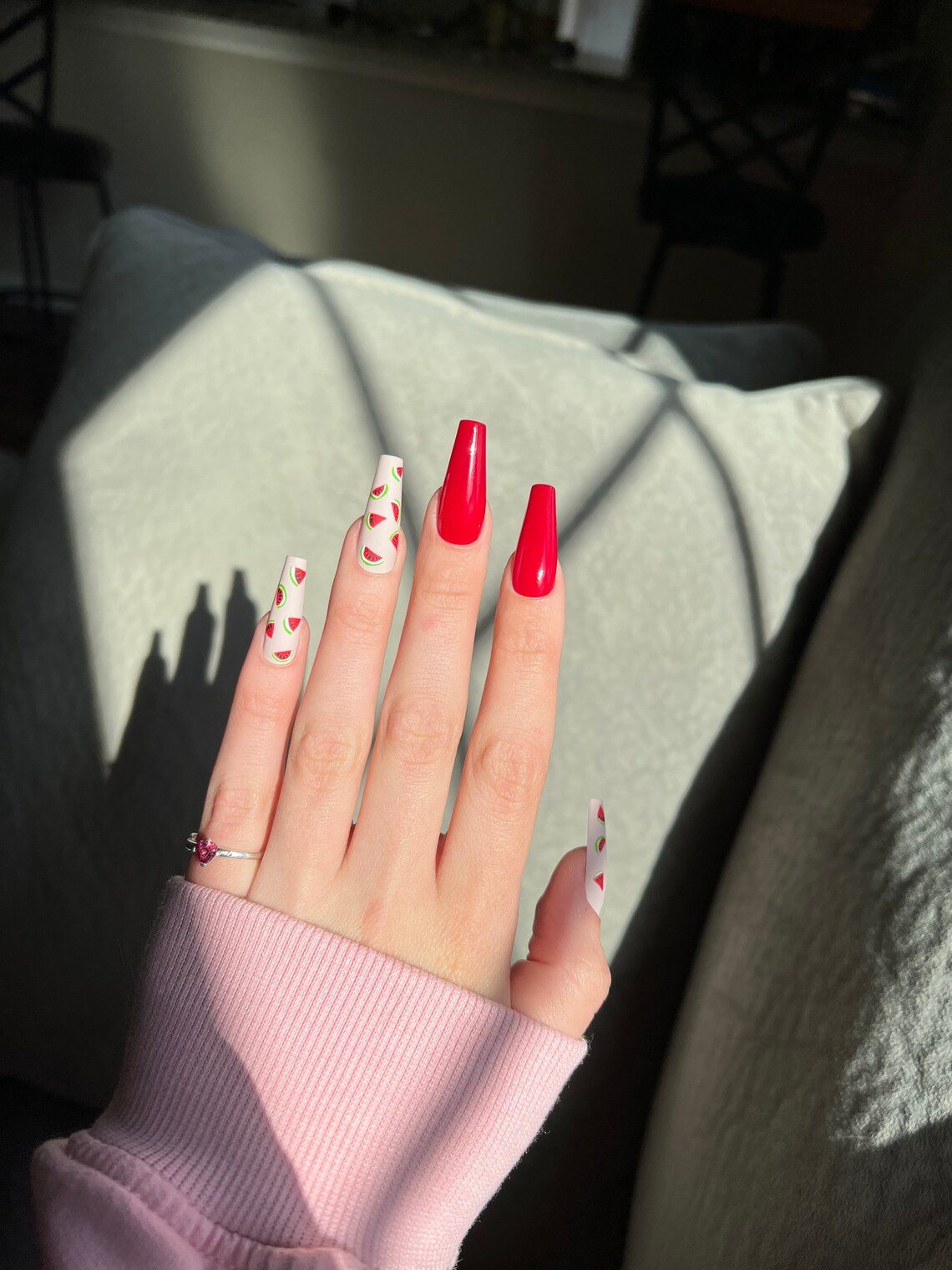 Press on Nails Watermelon Matte