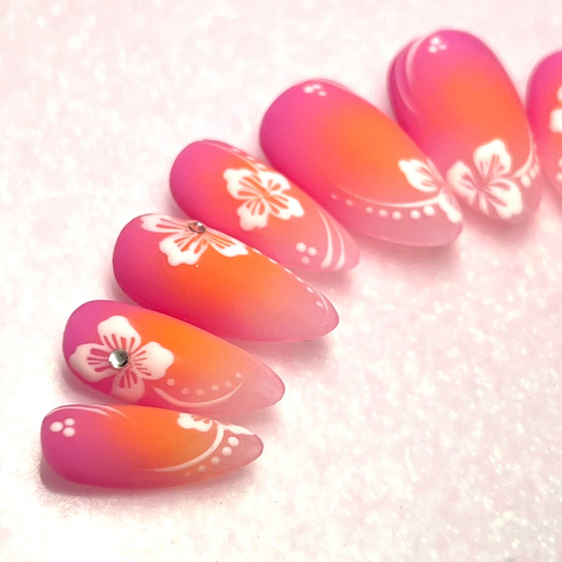 Colorful Pink Orange Aura Glow in the Dark