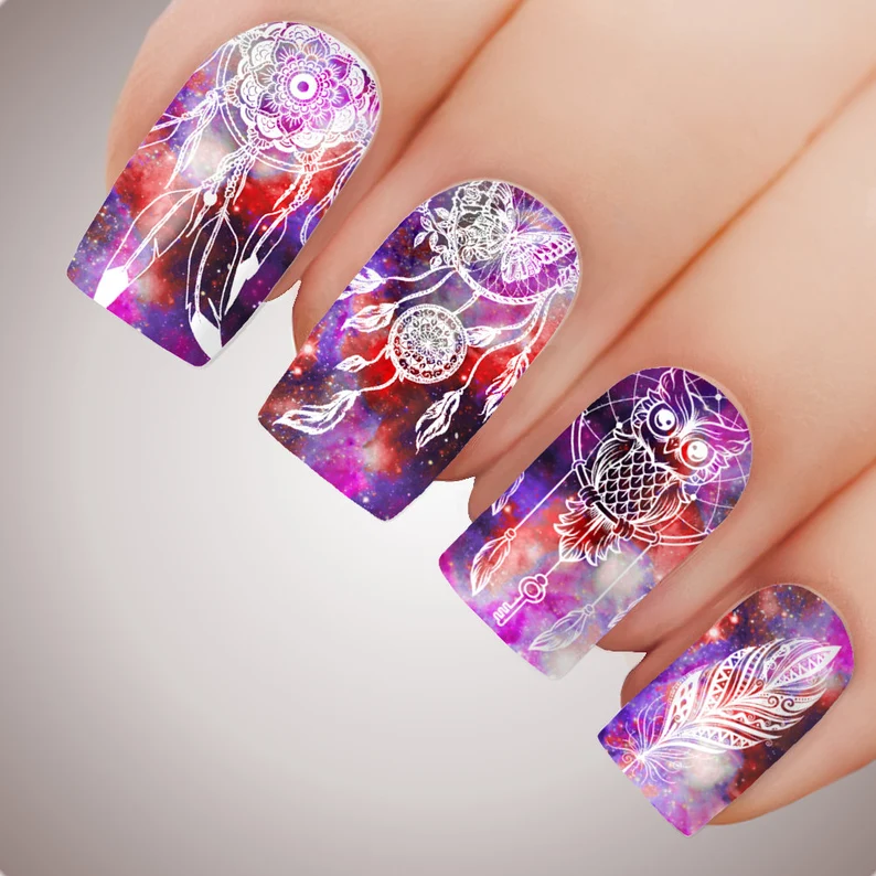 dreamcatcher spring nails