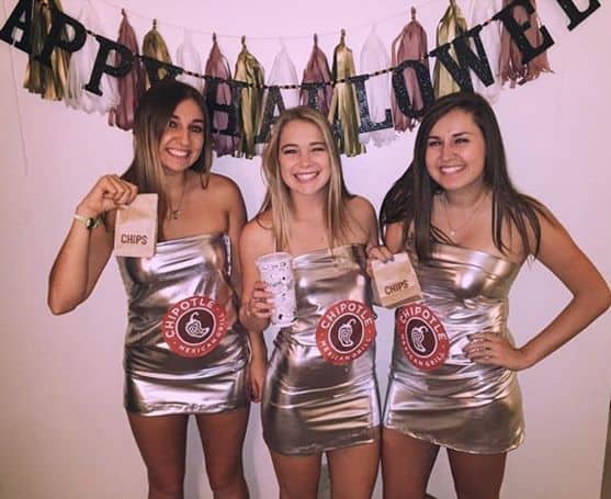 Trio Halloween Costumes Female: Chipotle Burrito