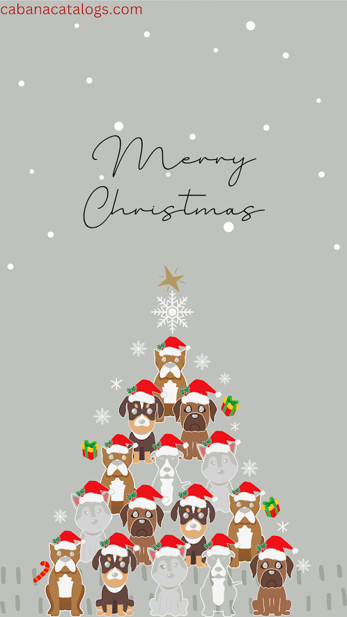 Cute Christmas Dog Wallpaper