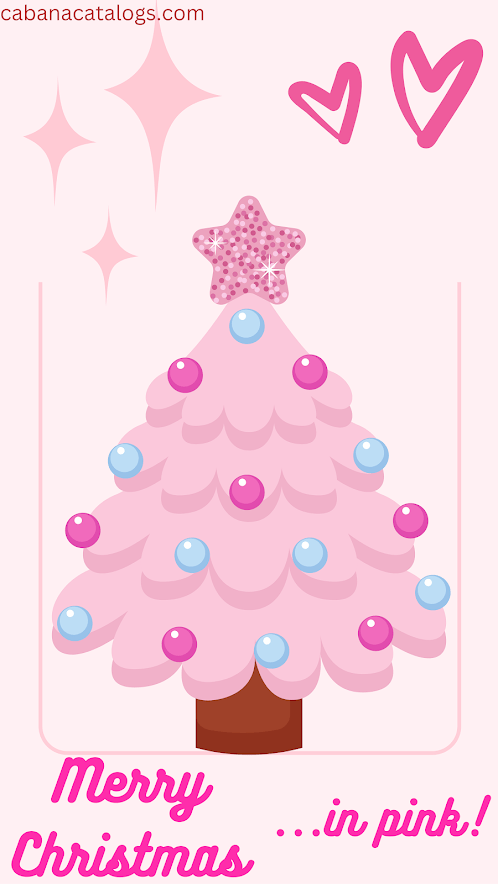 Cute Pink Christmas Background