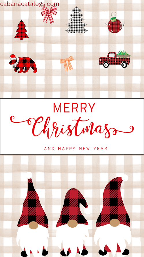 Cute Christmas Plaid Wallpaper