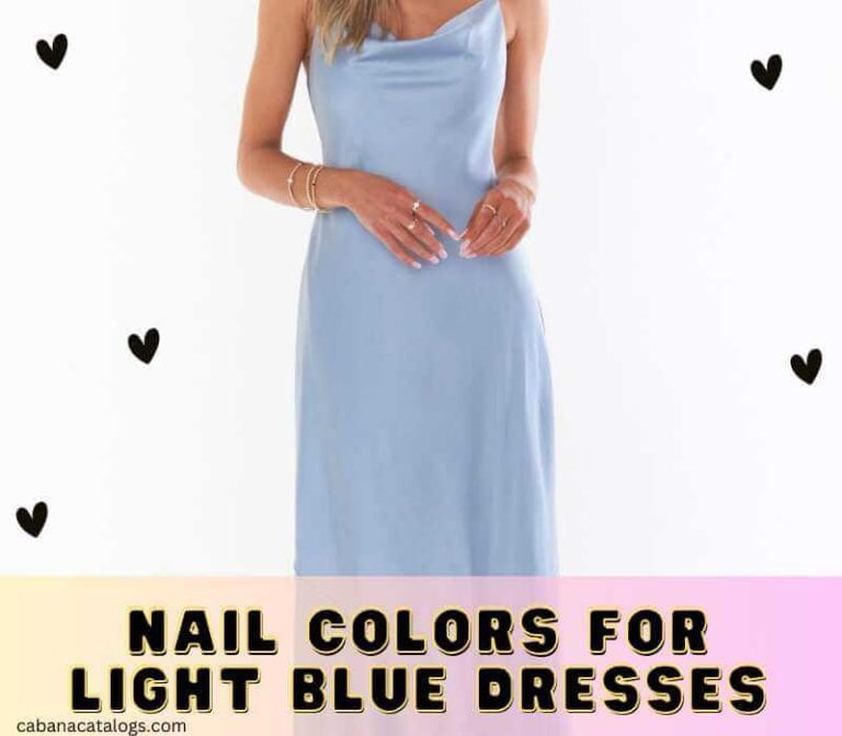 Nail Colors For Light Blue Dresses