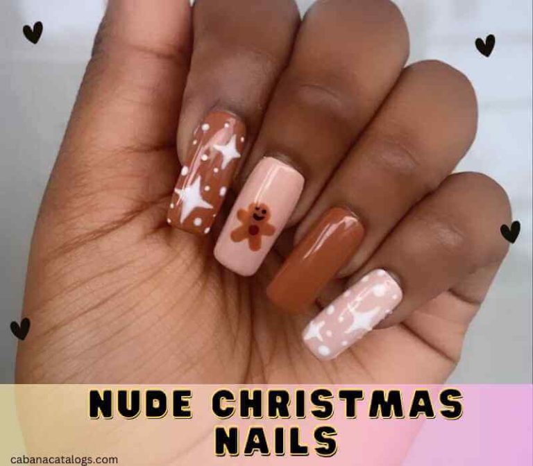 Nude Christmas Nails