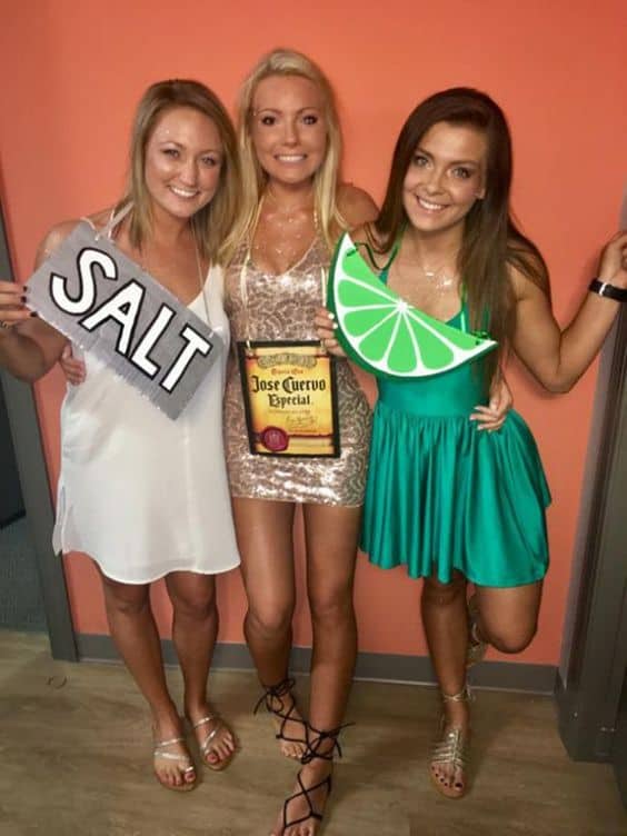 Trio Halloween Costumes Female: Corona, Salt & Lemon