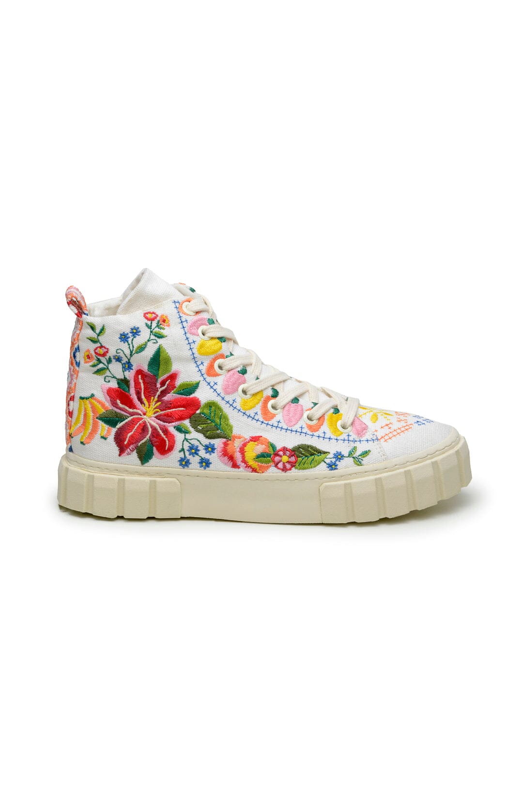 Farm Rio Off White Tropical Romance High Top Sneaker