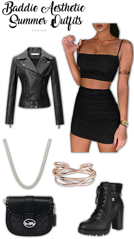 BIKER BADDIE SUMMER OUTFIT IDEAS