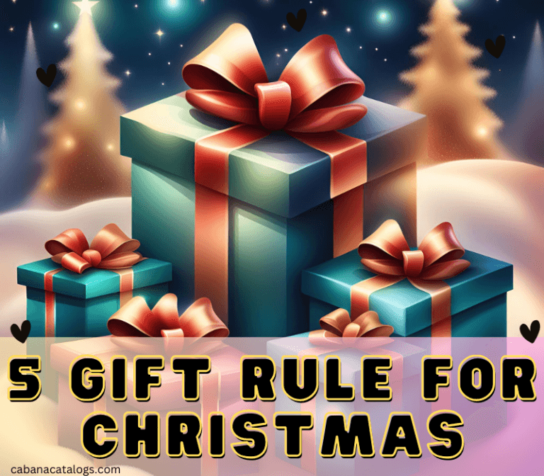 5 Gift Rule for Christmas