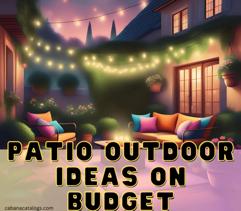 patio outdoor ideas on a budget